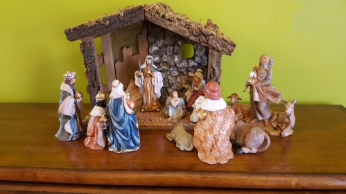 USED Nativity scene in American church