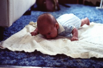baby jonathan tummy time '76